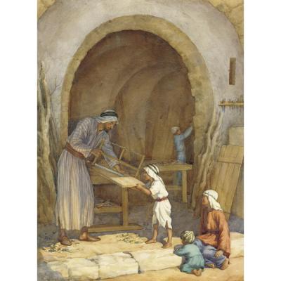 Margaret Tarrant-The Carpenter's Shop